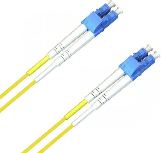 Microconnect Optische Faser Ethernet-Netzwerkkabel 30m Gelb 1Stück