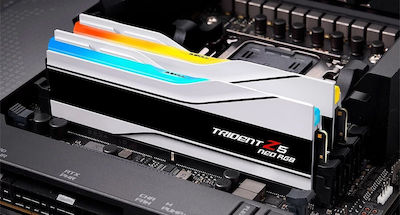 G.Skill Trident Z5 Neo RGB 32GB DDR5 RAM with 2 Modules (2x16GB) and 6400 Speed for Desktop