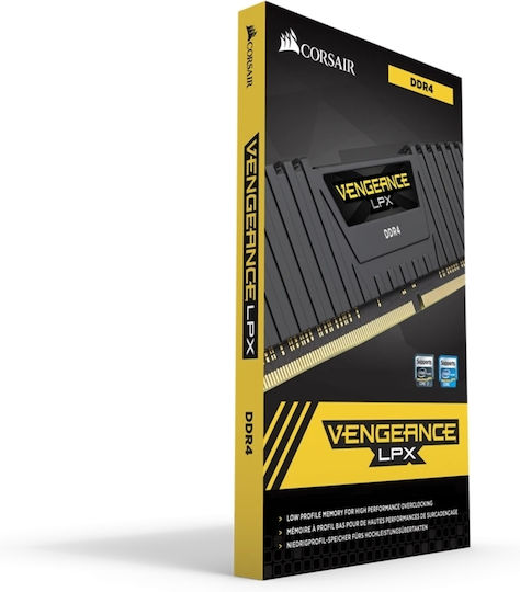 Corsair Vengeance LPX DDR4 με Module 1x16GB και Ταχύτητα 3200 για Desktop