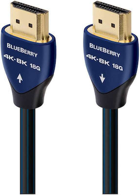 Audioquest Blueberry HDMI 2.1 Kabel HDMI-Stecker - HDMI-Stecker 5m Blau