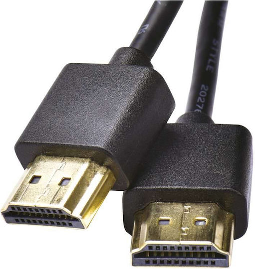 Emos Ethernet HDMI 2.0 Premium Високоскоростен 4K 60Hz HDR Кабел HDMI Мъжки - HDMI Мъжки 1.5м Черен