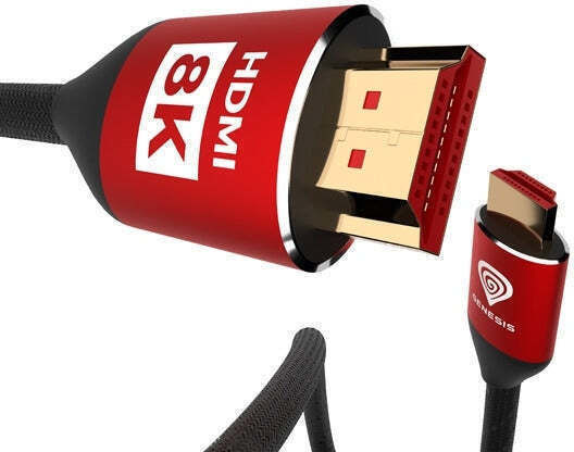 Genesis HDMI 2.1 Ultra High Speed 48Gbps 4K 120Hz HDR VRR Cable HDMI Male - HDMI Male 3m Red
