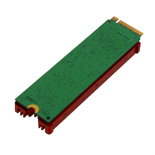 Axagon Passive Cooler Για M.2 Ssd, 80mm Ssd, Alu Body, Silicone Thermal Pads Clr-m2 Radiator Κόκκινο