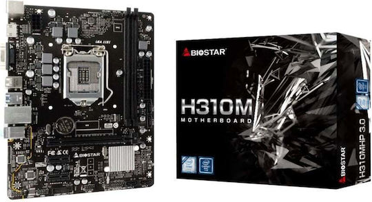 Biostar H310MHP rev. 7.x Motherboard Micro ATX με Intel 1151 Socket