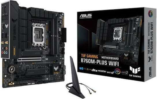 Asus TUF B760M-PLUS GAMING WIFI II Дънна платка Micro ATX с Intel 1700 Сокет