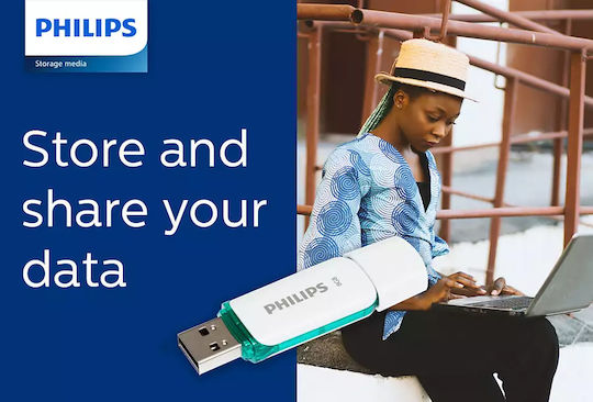 Philips Snow Edition 8ГБ USB 2.0 Стик Зелен
