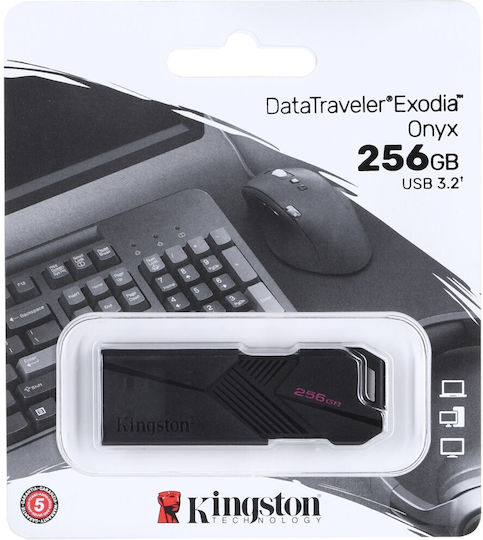 Kingston Datatraveler Exodia Onyx 256GB USB 3.2 Stick Black