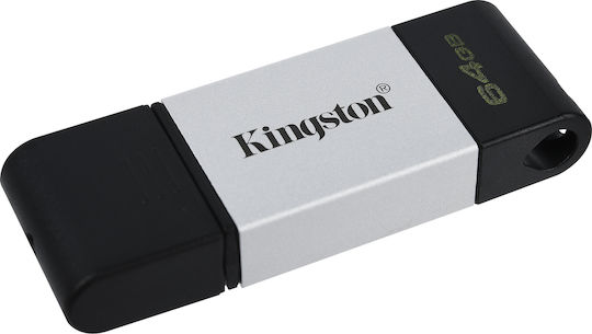 Kingston Datatraveler 80 64GB USB 3.2 Stick Μπλε