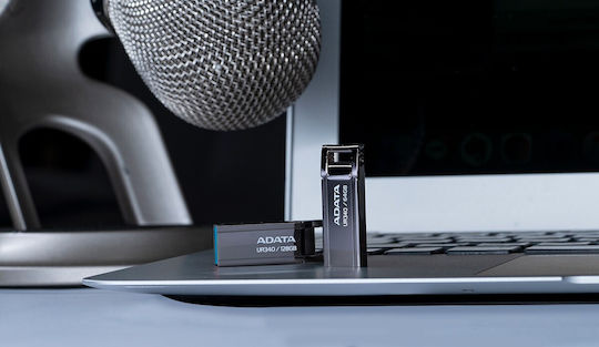 Adata Ur340 64GB USB 2.0 Stick Μαύρο