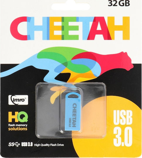 IMRO Cheetah 64GB USB 3.0 Stick Ασημί