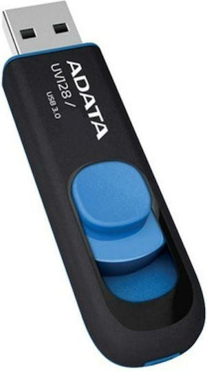Adata Dashdrive Uv128 64GB USB 2.0 Stick Μαύρο