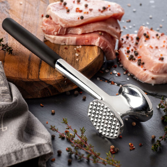 Kadax Meat Tenderizer Double-sided Metal Mallet Sturdy Cutlet Crusher