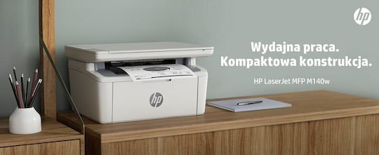 HP LaserJet M140w Black and White All In One Printer with WiFi and Mobile Printing