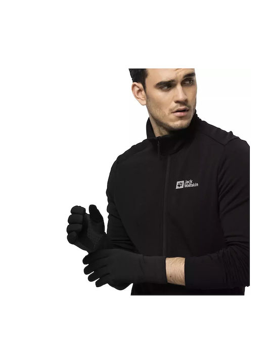 Jack Wolfskin Pentru bărbați Mănuși de schi și snowboard Negre