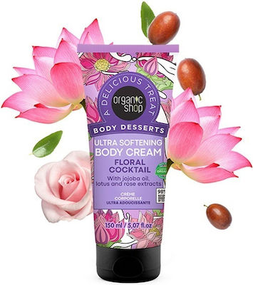 Natura Siberica Organic Shop Body Desserts Floral Cocktail Moisturizing Cream 150ml