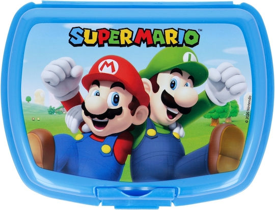 Super Mario Plastic Kids' Food Container Blue