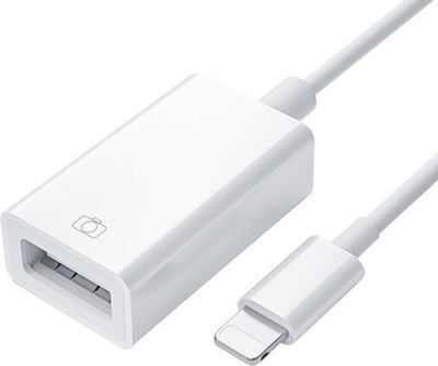 Moxom MX-AX23 Converter Lightning male to USB-A female White 1pcs