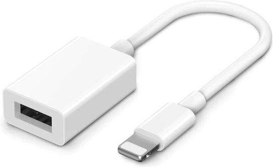 Moxom MX-AX23 Converter Lightning male to USB-A female White 1pcs