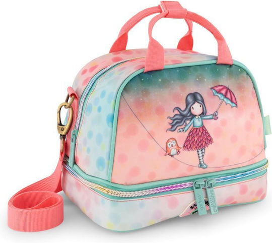 Santoro School Insulated Lunch Bag 5 Litre Orange Santoro Gorjuss 20x16x22cm