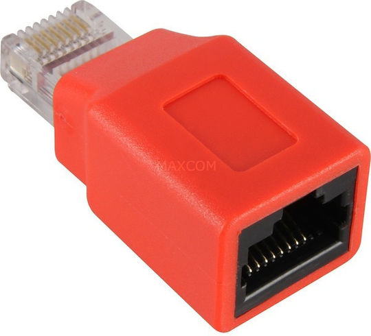 Goobay Μετατροπέας RJ-45 male σε RJ-45 female Κόκκινο 1τμχ 68912