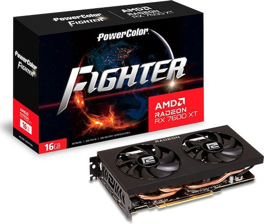 PowerColor Radeon RX 7600 XT 16GB GDDR6 Kämpfer Grafikkarte