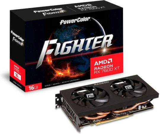 PowerColor Radeon RX 7600 XT 16GB GDDR6 Kämpfer Grafikkarte