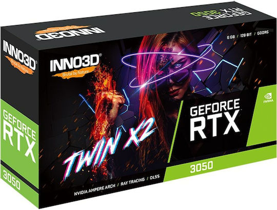 Inno 3D GeForce RTX 3050 6GB GDDR6 Twin X2 Graphics Card