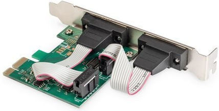 Aten Κάρτα PCIe σε 2 θύρες RS232 DB9 Serial