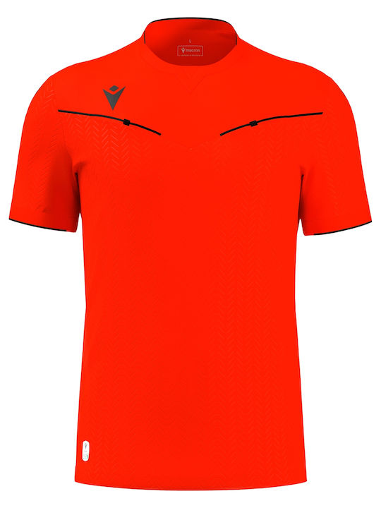 Ponnet Eco Kurzarm-Schiedsrichtertrikot Neonrot