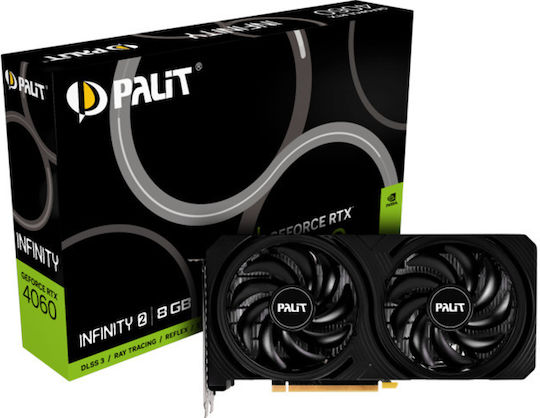 Palit GeForce RTX 4060 8GB GDDR6 Infinity 2 Κάρτα Γραφικών