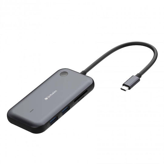 Verbatim Share My Screen 1080p USB-C Docking Station mit HDMI PD Schwarz