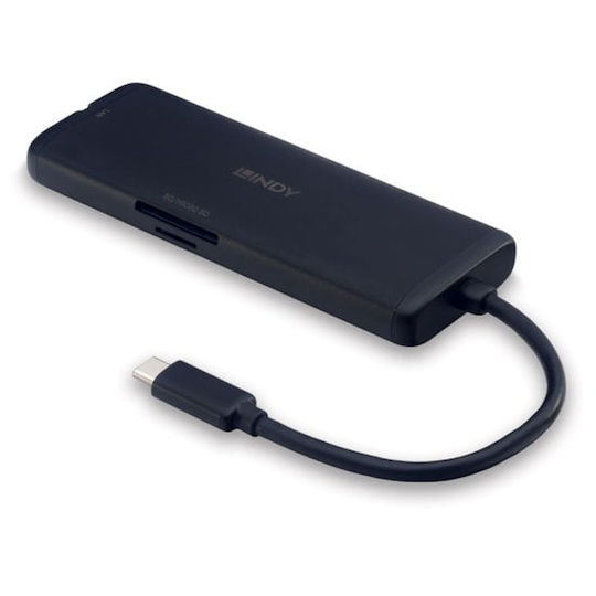 Lindy USB-C Docking Station with HDMI 4K PD Ethernet Black (43358)