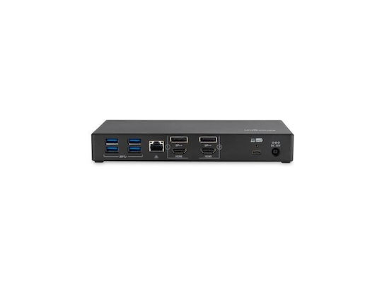 Kensington K33603EU USB-C Docking Station with HDMI/DisplayPort 4K PD Ethernet and Support for 2 Monitors Black