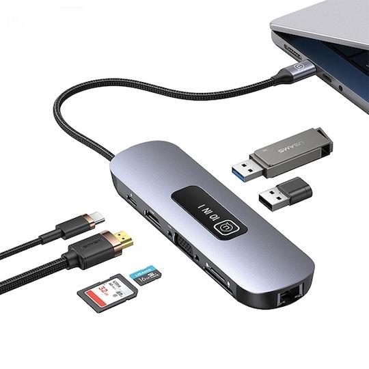 Usams US-SJ644 USB-C Docking Station με HDMI 4K PD Ethernet