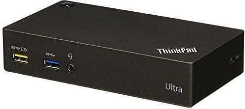 Lenovo ThinkPad Ultra USB-A Docking Station with HDMI/DisplayPort 4K Ethernet Black
