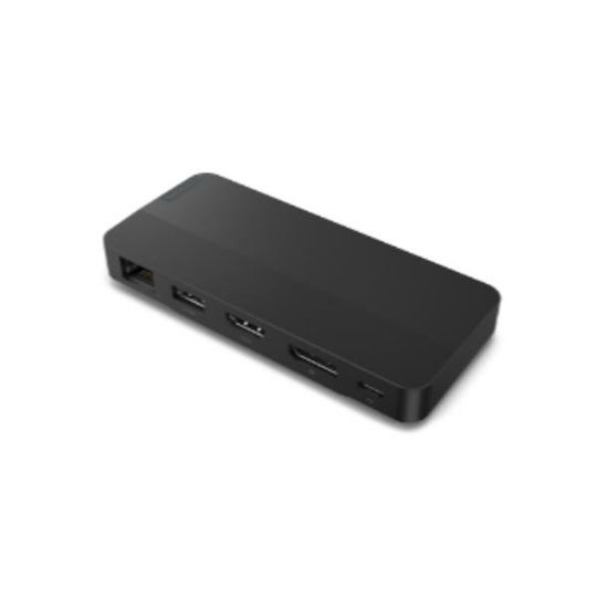 Lenovo Travel USB-C Докинг станция с HDMI/DisplayPort 4K Ethernet Черен