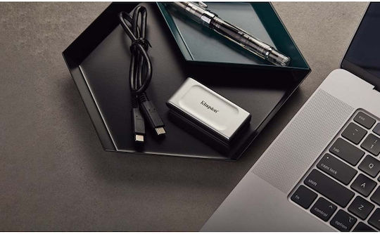 Kingston XS2000 USB-C External 1.8" SSD 4TB Silver