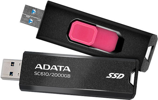 Adata SC610 USB 3.2 Extern SSD 2TB Negru