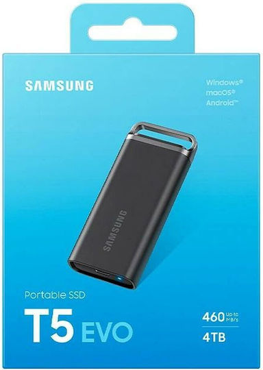 Samsung T5 EVO USB 3.2 External 2.5" SSD 4.1TB Black