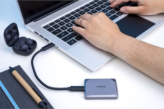 Crucial X9 Pro USB-C External SSD 4TB 2.5" Gray