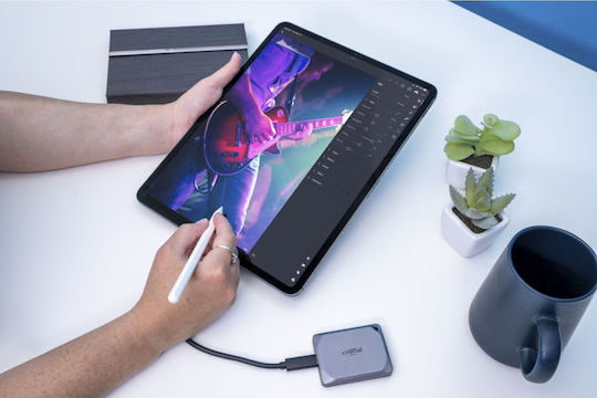 Crucial X9 Pro USB-C External SSD 4TB 2.5" Gray