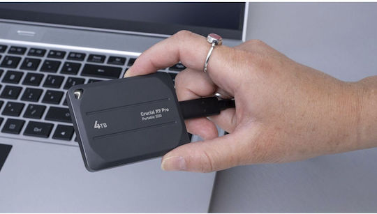 Crucial X9 Pro USB-C External SSD 4TB 2.5" Gray