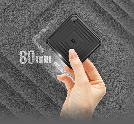 Silicon Power PC60 USB 3.1 / USB-C External 2.5" SSD 512GB Black