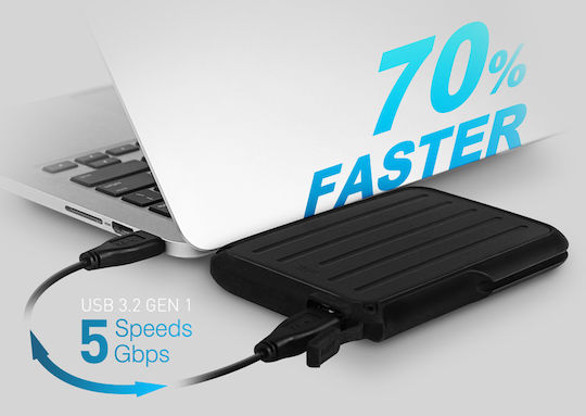 Silicon Power Armor A66 USB 3.2 External 2.5" HDD 4TB Black