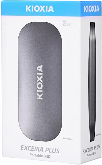 Kioxia Exceria Plus USB-C Външен SSD 2.0TB 2.5" Сив