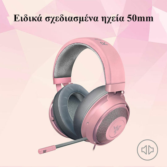 Razer Kraken Over Ear Gaming Headset with Connection 3.5mm Quartz