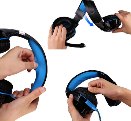 Kotion Each G2000 Over Ear Gaming Headset with Connection 3.5mm / USB Orange