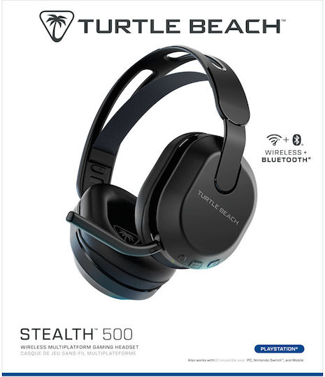 Turtle Beach Stealth 500 PS Wireless Over Ear Gaming Headset with Bluetooth Connectivity for PC PS4 PS5 XBOX