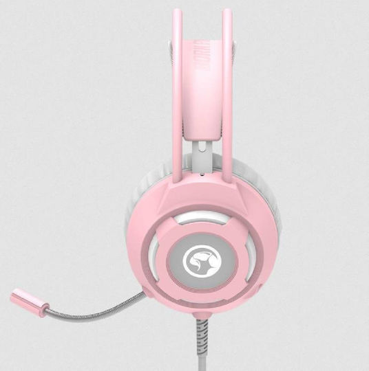 Marvo HG8936 Over Ear Gaming Headset με σύνδεση 2x3.5mm / USB Ροζ