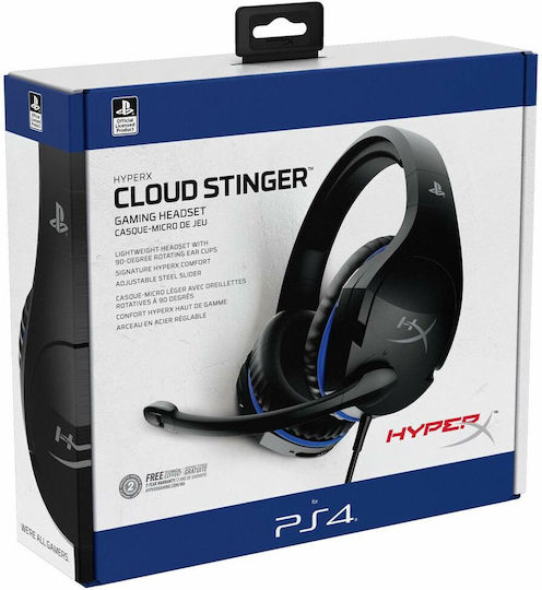 HyperX Cloud Stinger For PS4 Over Ear Gaming Headset With 3.5mm Connectivity For PS4 / PS5